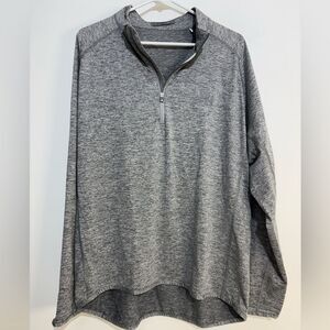 Peter Millar Gray Quarter Zip Pullover Sweatshirt XL